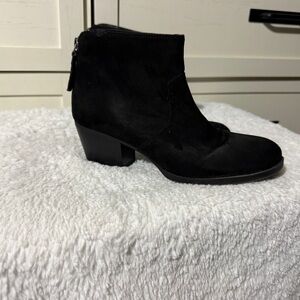 Nine West Black Suede Ankle Booties